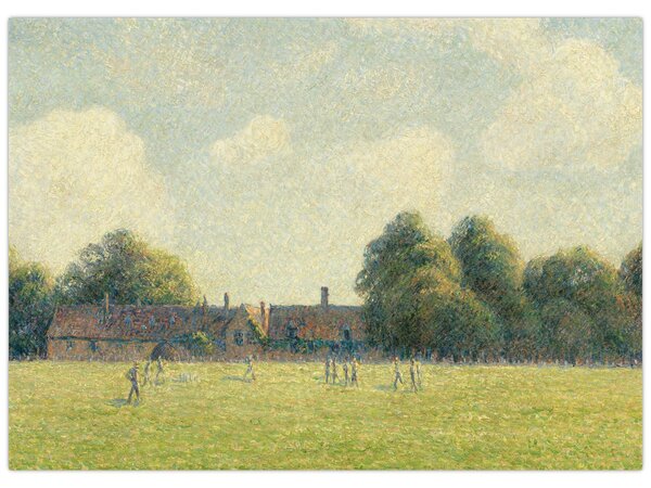 Obraz - Camille Pissarro, Hampton Court Green, reprodukcje (70x50 cm)