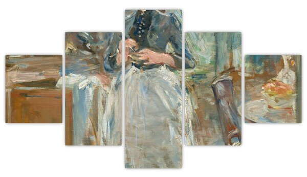Obraz - Berthe Morisoti, In the Dining Room, reprodukcje (125x70 cm)