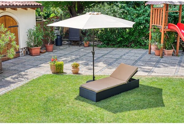 Beżowy parasol ogrodowy bez podstawy Bonami Essentials Sun, ø 300 cm
