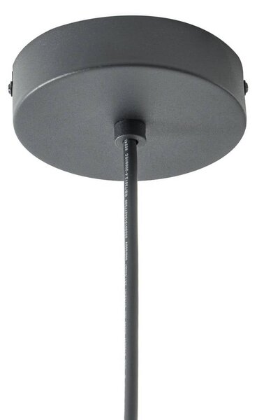 Lampa wisząca zewnętrzna Lucande Taniola, 1-punktowa, stożkowa, Ø 60 cm Taniola Lucande, możliwość ściemniania, ciemne drewno, drewno, dworkowy / rustykalny