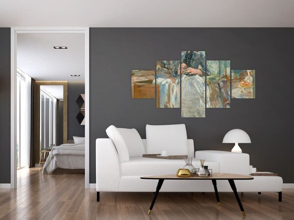 Obraz - Berthe Morisoti, In the Dining Room, reprodukcje (125x70 cm)