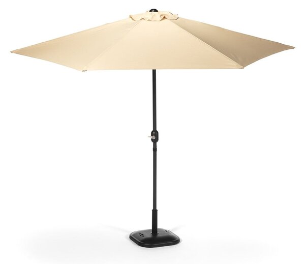 Beżowy parasol ogrodowy bez podstawy Bonami Essentials Sun, ø 300 cm