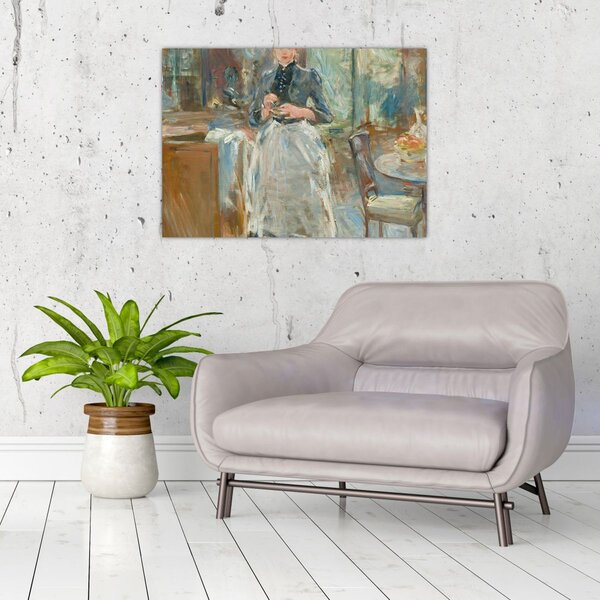 Obraz - Berthe Morisoti, In the Dining Room, reprodukcje (70x50 cm)