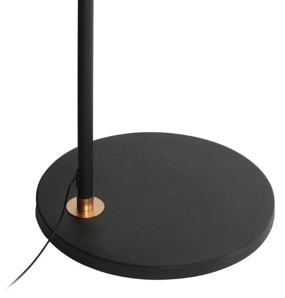 Steinhauer Lampa łukowa - lampa stojąca Ringlux, możliwość ściemniania, czarny, salon / jadalnia, metal, nowoczesny