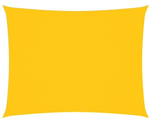 Prostokątny żagiel ogrodowy, tkanina oxford, 3,5x4,5 m, żółty