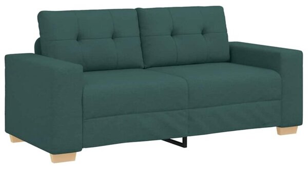 Sofa dwuosobowa, ciemnozielona, 180x77x82 cm, tkanina