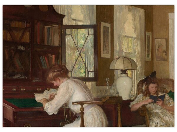 Obraz - Edmund Tarbell, Josephine and Mercie, reprodukcje (70x50 cm)