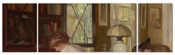 Obraz - Edmund Tarbell, Josephine and Mercie, reprodukcje (170x50 cm)