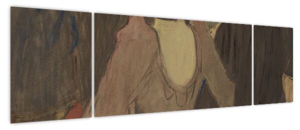 Obraz - Henri de Toulouse-Lautrec, La Goulue and Her Sister, reprodukcje (170x50 cm)