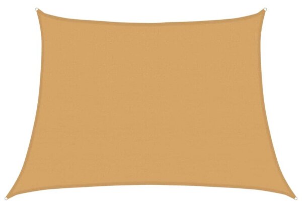 Żagiel przeciwsłoneczny, 160 g/m², trapez, jasnoszary, 4/5x3 m