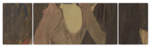 Obraz - Henri de Toulouse-Lautrec, La Goulue and Her Sister, reprodukcje (170x50 cm)