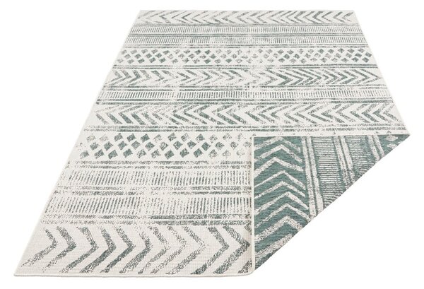 Zielono-kremowy dywan odpowiedni na zewnątrz NORTHRUGS Biri, 80x150 cm