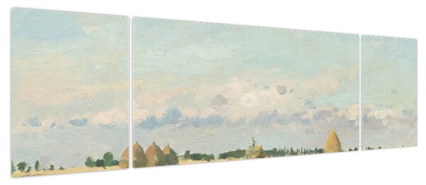 Obraz - Camille Pissarro, Landscape, Ile de France, reprodukcje (170x50 cm)
