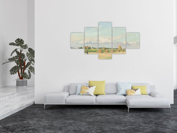 Obraz - Camille Pissarro, Landscape, Ile de France, reprodukcje (125x70 cm)