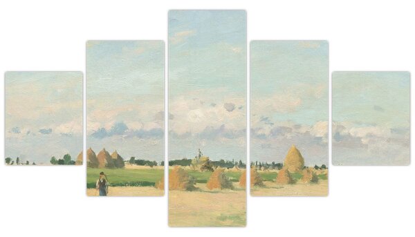 Obraz - Camille Pissarro, Landscape, Ile de France, reprodukcje (125x70 cm)