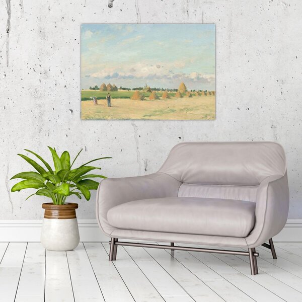 Obraz - Camille Pissarro, Landscape, Ile de France, reprodukcje (70x50 cm)
