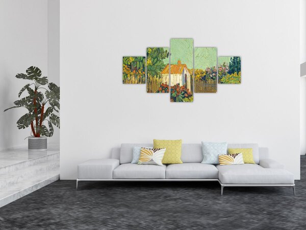 Obraz - Imitator of Vincent van Gogh, Landscape, reprodukcje (125x70 cm)
