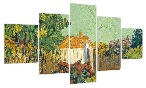 Obraz - Imitator of Vincent van Gogh, Landscape, reprodukcje (125x70 cm)