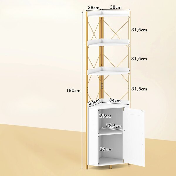 Wolnostojąca narożna szafka kuchenna 180 cm