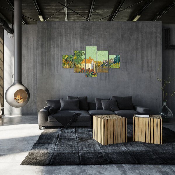 Obraz - Imitator of Vincent van Gogh, Landscape, reprodukcje (125x70 cm)