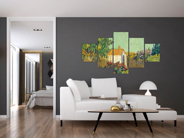 Obraz - Imitator of Vincent van Gogh, Landscape, reprodukcje (125x70 cm)