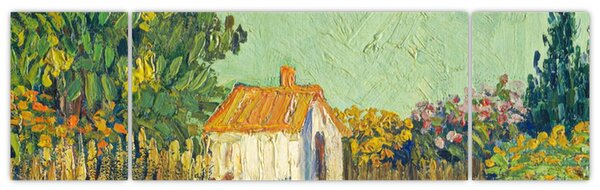 Obraz - Imitator of Vincent van Gogh, Landscape, reprodukcje (170x50 cm)