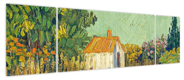 Obraz - Imitator of Vincent van Gogh, Landscape, reprodukcje (170x50 cm)