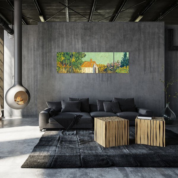Obraz - Imitator of Vincent van Gogh, Landscape, reprodukcje (170x50 cm)