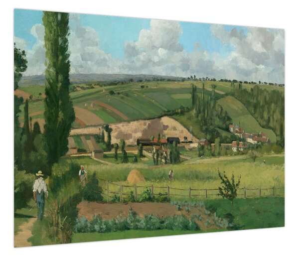 Obraz - Camille Pissarro, Landscape at Les Pâtis, Pontoise, reprodukcje (70x50 cm)