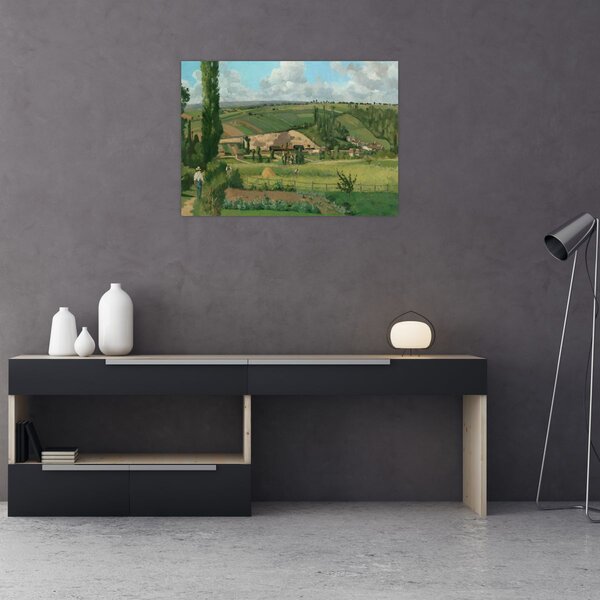 Obraz - Camille Pissarro, Landscape at Les Pâtis, Pontoise, reprodukcje (70x50 cm)