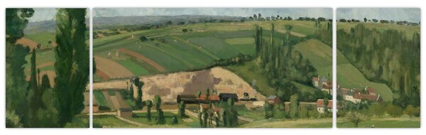 Obraz - Camille Pissarro, Landscape at Les Pâtis, Pontoise, reprodukcje (170x50 cm)