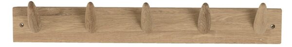 Wieszak ścienny z drewna dębowego Canett Uno, szer. 60 cm