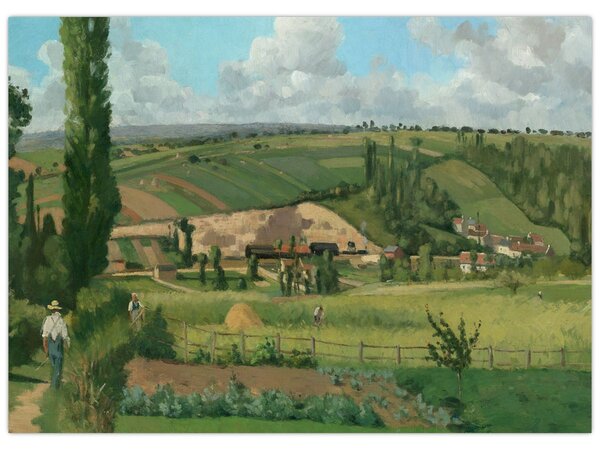 Obraz - Camille Pissarro, Landscape at Les Pâtis, Pontoise, reprodukcje (70x50 cm)