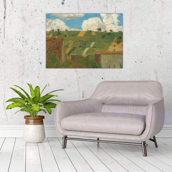 Obraz - Edouard Vuillard, Landscape of the Ile de France, reprodukcje (70x50 cm)