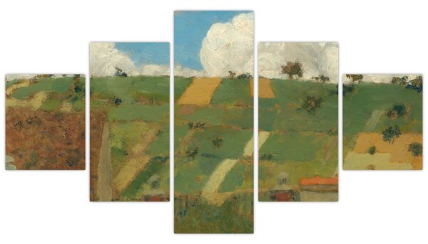 Obraz - Edouard Vuillard, Landscape of the Ile de France, reprodukcje (125x70 cm)