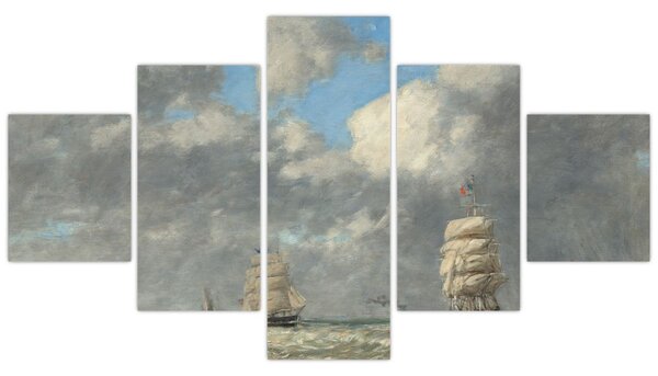 Obraz - Eugène Boudin, Le Havre, reprodukcje (125x70 cm)