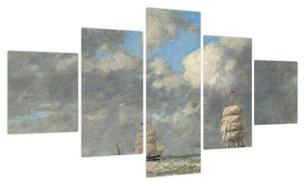 Obraz - Eugène Boudin, Le Havre, reprodukcje (125x70 cm)
