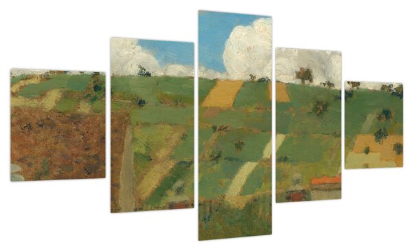 Obraz - Edouard Vuillard, Landscape of the Ile de France, reprodukcje (125x70 cm)