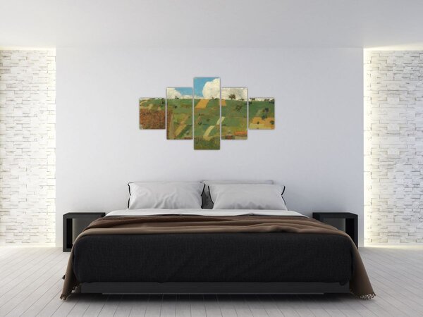 Obraz - Edouard Vuillard, Landscape of the Ile de France, reprodukcje (125x70 cm)