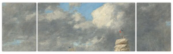 Obraz - Eugène Boudin, Le Havre, reprodukcje (170x50 cm)