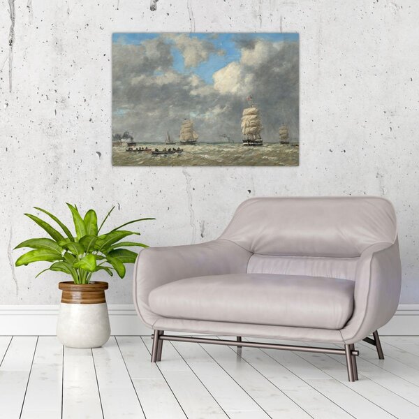 Obraz - Eugène Boudin, Le Havre, reprodukcje (70x50 cm)