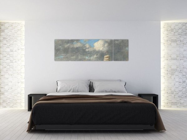 Obraz - Eugène Boudin, Le Havre, reprodukcje (170x50 cm)
