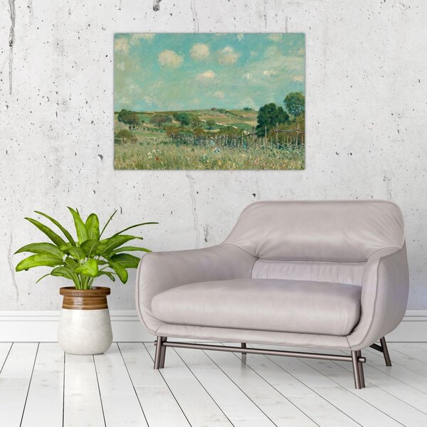Obraz - Alfred Sisley, Meadow, reprodukcje (70x50 cm)