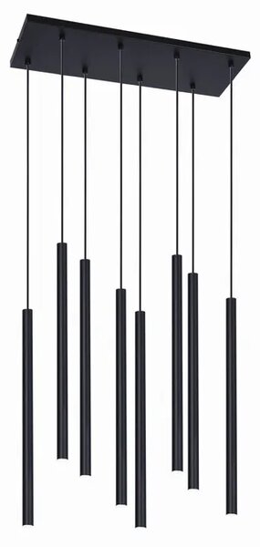 Czarna lampa wisząca nad stół 8 sopli - 4X S813 C3-G76