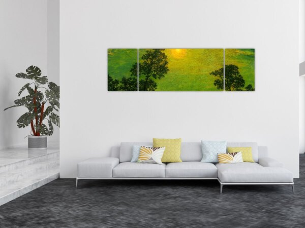 Obraz - Imitator of Ralph Albert Blakelock, Moonlight, reprodukcje (170x50 cm)