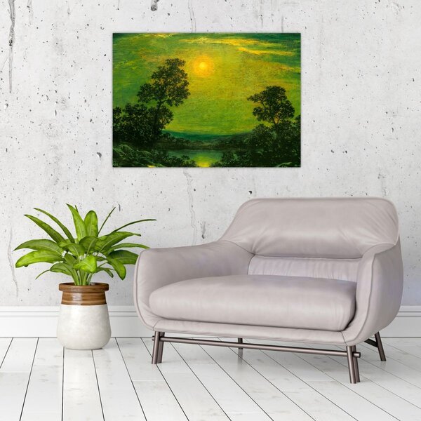 Obraz - Imitator of Ralph Albert Blakelock, Moonlight, reprodukcje (70x50 cm)