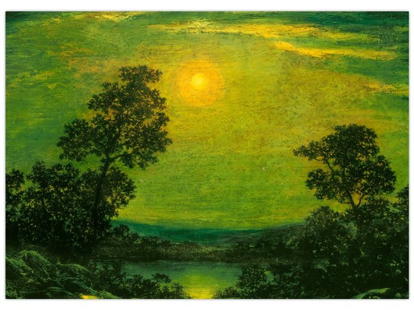 Obraz - Imitator of Ralph Albert Blakelock, Moonlight, reprodukcje (70x50 cm)