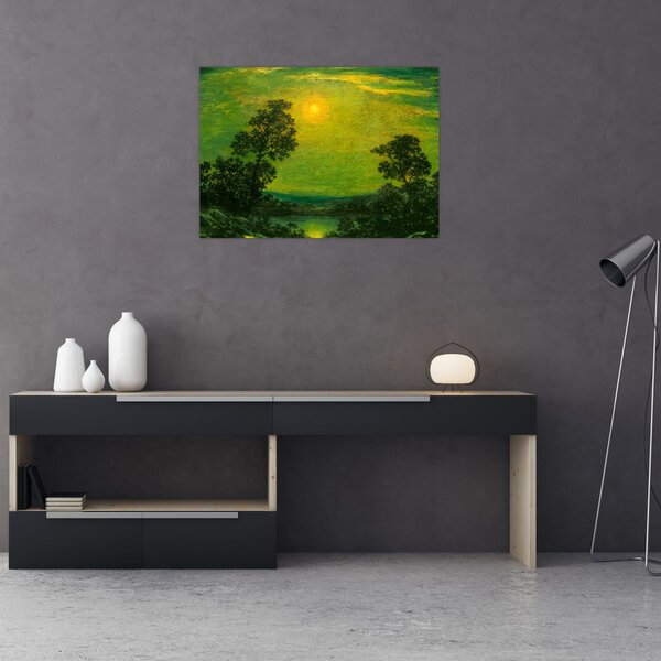 Obraz - Imitator of Ralph Albert Blakelock, Moonlight, reprodukcje (70x50 cm)