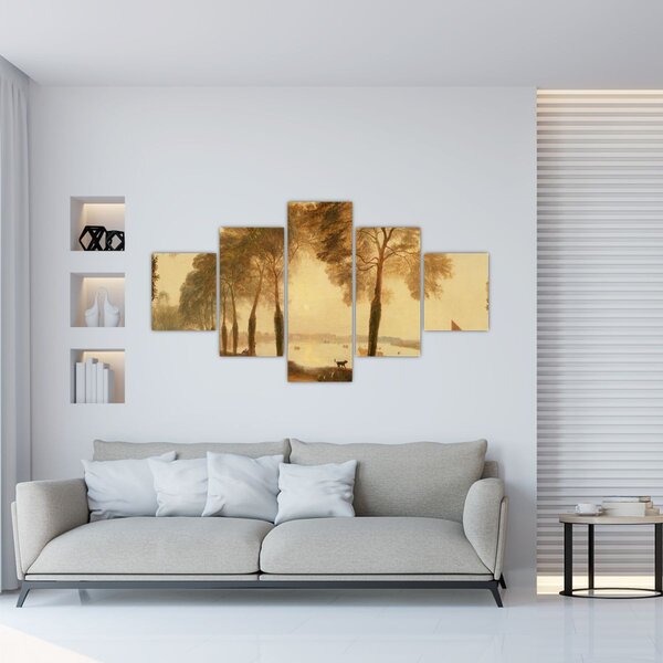 Obraz - Joseph Mallord William Turner, Mortlake Terrace, reprodukcje (125x70 cm)
