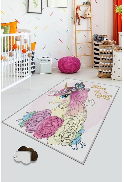 Dziecięcy dywan antypoślizgowy Conceptum Hypnose Unicorn, 180x280 cm